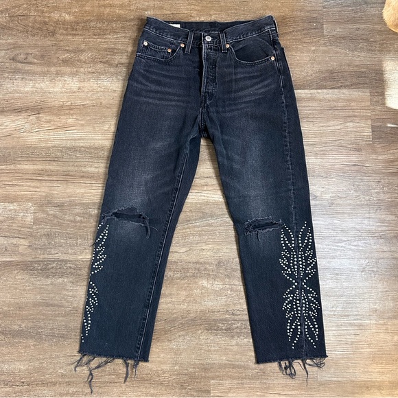 Levi 501 Studded Jeans - Picture 3 of 4